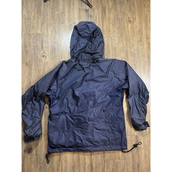 Vintage Moonstone Gore-Tex Jacket Mens M Blue  Ripstop 2 Way Zip Vented Hooded - Picture 12 of 15